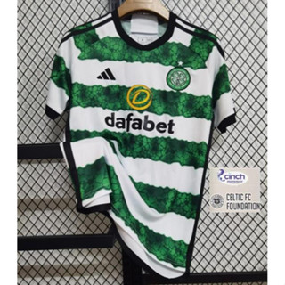 เสื้อกีฬาแขนสั้น ลายทีมชาติฟุตบอล Celtic FC 23 24 ชุดเหย้า ไซซ์ S - 4XL