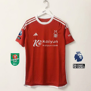 เสื้อกีฬาแขนสั้น ลายทีมชาติฟุตบอล Nottingham Forest 23 24 ชุดเหย้า ไซซ์ S - 4XL