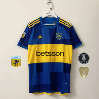 เสื้อกีฬาแขนสั้น ลายทีมชาติฟุตบอล Boca 23 24 ชุดเหย้า S - 4XL