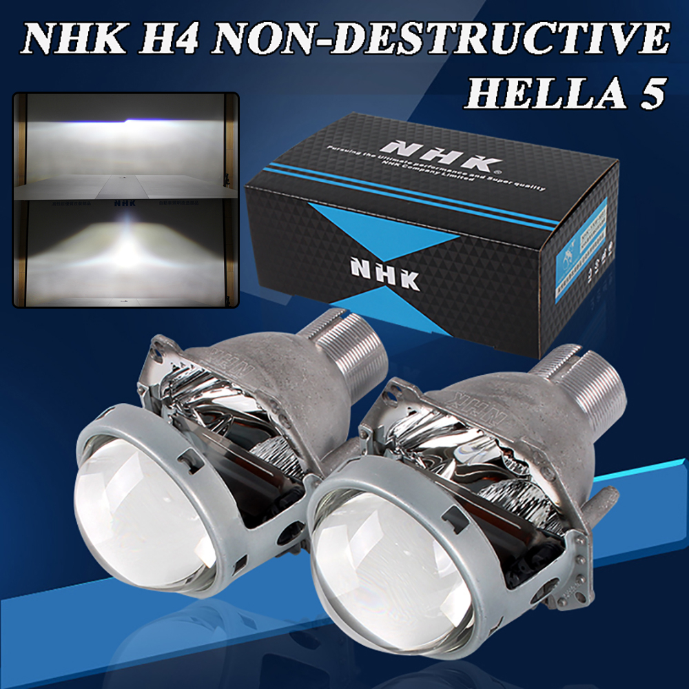 NHK H4 Hella 3R G5 Bi Xenon โปรเจคเตอร์เลนส์ 3.0 นิ้วไฟหน้ารถรถจักรยานยนต์ D1S D2S D3S D4S Xenon Lig