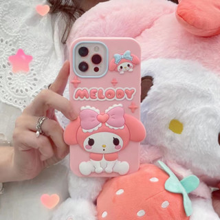 เคสซิลิโคนนิ่ม ลายการ์ตูนเมโลดี้ สไตล์เกาหลี ญี่ปุ่น สําหรับ iPhone15 14 13 12 11 Pro MAX