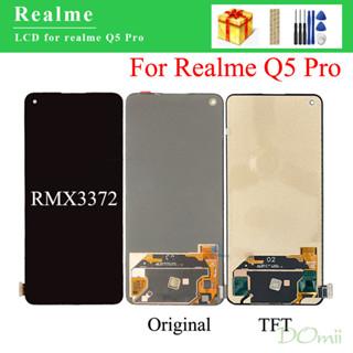 อะไหล่หน้าจอสัมผัสดิจิทัล LCD แบบเปลี่ยน สําหรับ OPPO Realme Q5 Pro RMX3372