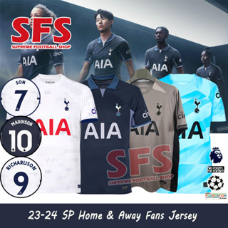 【SFS】เสื้อยืดกีฬาแขนสั้น ลายทีมชาติฟุตบอล Tottenham-Hotspur 23-24 SP ชุดเหย้า ทรงหลวม คุณภาพสูง ไซซ์ S-4XL