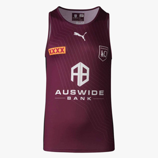 2023 Puma Queensland Maroons Training Singlet เสื้อกีฬารักบี้