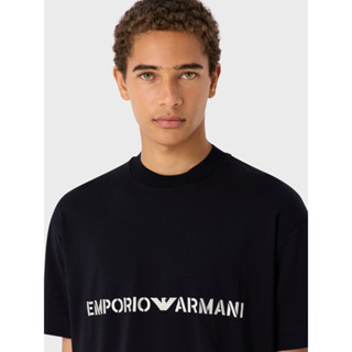 Armani ใหม่ เสื้อยืดแขนสั้น ผ้าฝ้าย พิมพ์ลายทหาร ระบายอากาศ สวมใส่สบาย สําหรับผู้ชาย 623625