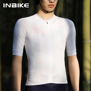 Inbike เสื้อปั่นจักรยาน แขนสั้น มีซิป 3 ช่อง แบบแห้งเร็ว เหมาะกับฤดูร้อน สําหรับผู้ชาย ปั่นจักรยาน MTB