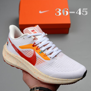 Nk Zoom Pegasus 39 series รองเท้ากีฬา รองเท้าวิ่ง ผ้าตาข่าย น้ําหนักเบา สีขาว สีแดง สําหรับผู้ชาย ผู้หญิง