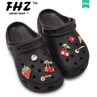 Fhz™ Crocs Jibbitz ที่เสียบรองเท้า โลหะ สร้างสรรค์ DIY สําหรับผู้หญิง และผู้ชาย