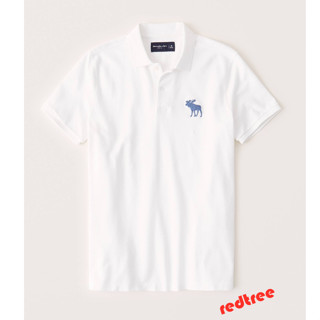 Abercrombie &amp; Fitch  เสื้อคอปกปัก POLO เสื้อโปโลแขนสั้น