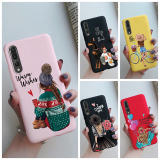 เคสโทรศัพท์มือถือ ซิลิโคนนิ่ม กันกระแทก ลายเด็กผู้หญิงสวย สําหรับ Huawei P20 Pro P20Pro