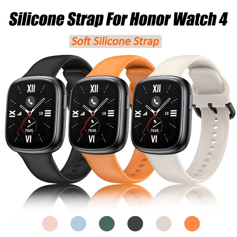 สายนาฬิกาข้อมือ ซิลิโคนนิ่ม แบบเปลี่ยน สําหรับ Honor Watch 4 – โปรปัง