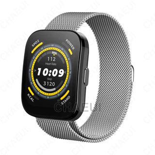 สายโลหะสแตนเลสสตีลสําหรับ Amazfit Bip Max 6 5 Unity 3 U Pro S / GTS 4 Mini 3 2 / GTR Mini