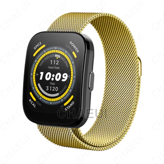 สายโลหะสแตนเลสสตีลสําหรับ Amazfit Bip Max 6 5 Unity 3 U Pro S / GTS 4 Mini 3 2 / GTR Mini