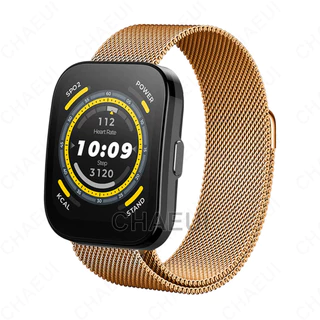 สายโลหะสแตนเลสสตีลสําหรับ Amazfit Bip Max 6 5 Unity 3 U Pro S / GTS 4 Mini 3 2 / GTR Mini