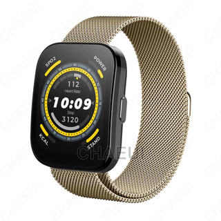 สายโลหะสแตนเลสสตีลสําหรับ Amazfit Bip Max 6 5 Unity 3 U Pro S / GTS 4 Mini 3 2 / GTR Mini