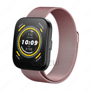 สายโลหะสแตนเลสสตีลสําหรับ Amazfit Bip Max 6 5 Unity 3 U Pro S / GTS 4 Mini 3 2 / GTR Mini