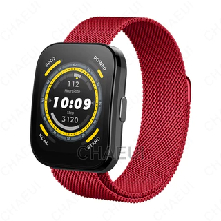 สายโลหะสแตนเลสสตีลสําหรับ Amazfit Bip Max 6 5 Unity 3 U Pro S / GTS 4 Mini 3 2 / GTR Mini