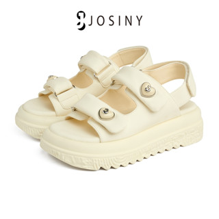 JOSINY ใหม่ รองเท้าแตะ พื้นหนา สวมใส่สบาย สไตล์สปอร์ต สําหรับผู้หญิง ใส่ด้านนอก