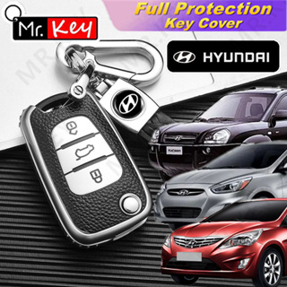 【Mr.Key】เคสกุญแจรถยนต์ หนัง TPU สําหรับ KIA Rio K2 K3 K5 Cerato Ceed Soul Sportage Hyundai I20 I30 Ix25 Ix35 Solaris