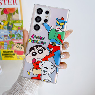 เคสโทรศัพท์มือถือ ลายการ์ตูนชินจัง สําหรับ Samsung Galaxy S23 S22 Ultra Plus S23Ultra S23Plus S22Ultra S22Plus