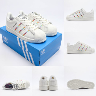 Originals superstar pride RM รองเท้าผ้าใบ กันลื่น ทนต่อการเสียดสี สําหรับผู้ชาย ผู้หญิง ID7493