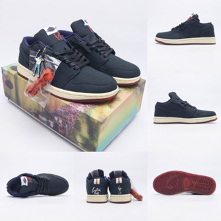 Eastside golf X Air Jordan 1 รองเท้าบาสเก็ตบอล หนัง สไตล์เรโทร DV1759-448