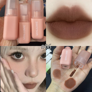 พร้อมส่ง/MINIJUMIE ลิปสติกกันน้ำติดทนนาน Matte Lip lipstick เครื่องสำอางลิปทินท์เนื้อนุ่มน้ำหนักเบา