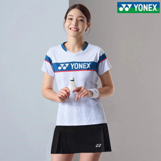 Yonex เสื้อกีฬา เสื้อแบดมินตัน เสื้อวิ่ง แขนสั้น สําหรับนักเรียน ผู้ชาย และผู้หญิง