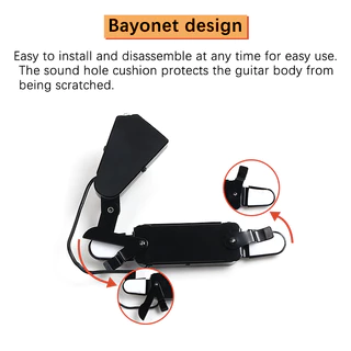 12-HOLE GUITAR PICKUP กีต้าร์โปร่ง ปิ๊กอัพกีตาร์โปร่ง ปิ๊กอัพกีต้าร์โปร่ง ปรับระดับเสียงได้ ปิ๊กอัพกีตาร์ กี