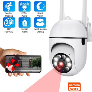 กล้องวงจรปิดรักษาความปลอดภัย PTZ CCTV ซูมได้ 4 เท่า AI Wifi IP มองเห็นกลางคืน สําหรับกลางแจ้ง