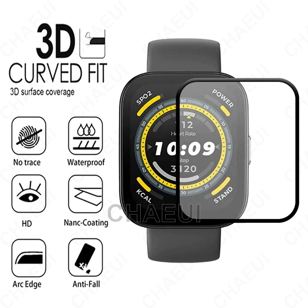 3D ป้องกันหน้าจอป้องกันฟิล์มสําหรับ Amazfit Bip Max 6 5 Unity / Bip 3 pro U S / GTS4 GTS 3 2 Mini