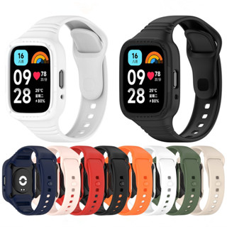 สําหรับ Redmi Watch3 active Watch 3 lite Watch3 Youth Edition สายนาฬิกาข้อมือ One-piece พรีเมี่ยม TPU สีสายนาฬิกา