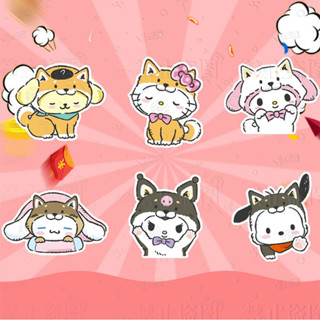 คลิปอะคริลิค PP ลายการ์ตูน Sanrio Cinnamon Dog น่ารัก สองด้าน สําหรับหนีบหนังสือ