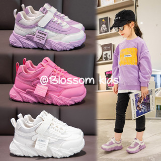 Blossom Kids Childrens Shoes รองเท้าผู้หญิง รองเท้ากีฬาเด็กแฟชั่นฤดูใบไม้ร่วง  ตาข่ายระบายอากาศ  รองเท้าผ้าใบเด็ก รองเท้าผ้าใบนักเรียน ทรงสปอร์ต  งานดี ทำจากหนังเนื้อดี