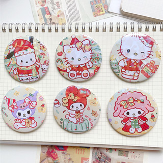 ป้ายเหล็กดีบุก ลายการ์ตูนอนิเมะ Sanrio Christmas น่ารัก สําหรับห้อยตกแต่ง