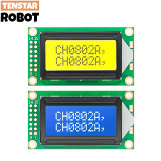 0802 โมดูลหน้าจอ LCD 8x2 5V LCM ไฟแบ็คไลท์ สีฟ้า สําหรับ Arduino