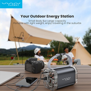 Vyvylabs P1 พาวเวอร์แบงค์ดิจิทัล ขนาดเล็ก 40000mAh 100W (กันน้ํา และแสง) สีเทาเข้ม