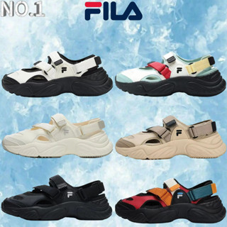 Fila FUSION Conch รองเท้าแตะ อินเทรนด์ น้ําหนักเบา กันลื่น กลางแจ้ง ชายหาด กีฬา รองเท้าแตะลําลอง ผู้ชาย ผู้หญิง รองเท้า