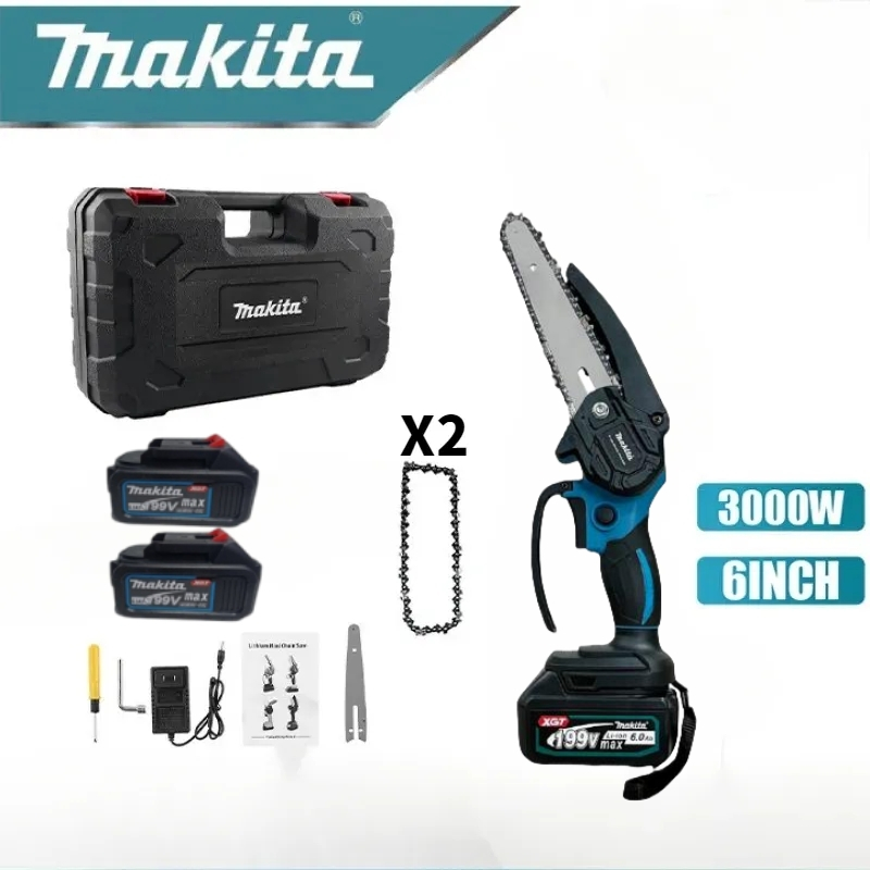Makita 6inch เลื่อยไฟฟ้า เลื่อยโซ่ไรสาย Chainsaw logging saw