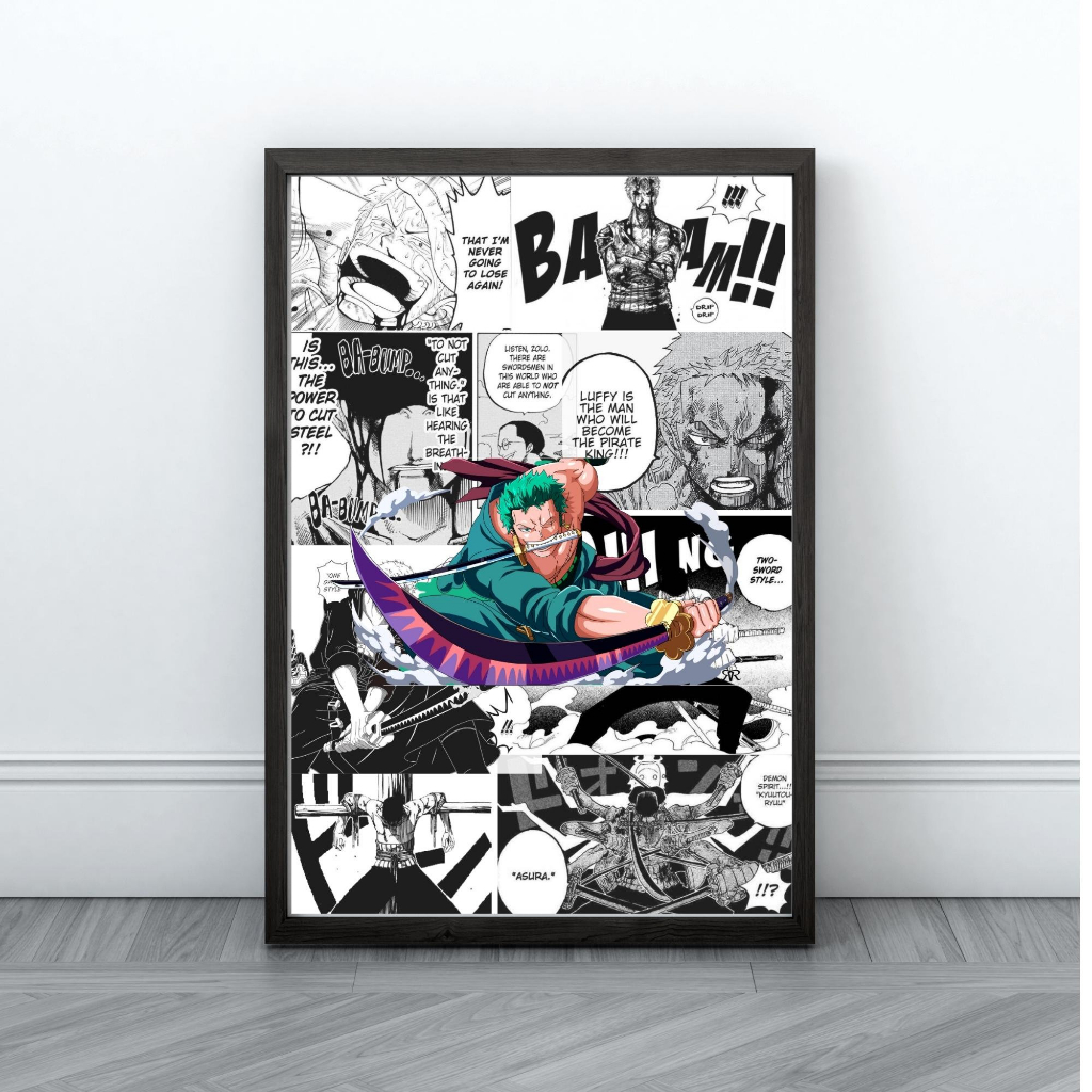 โปสเตอร์ภาพวาดผ้าใบ รูปการ์ตูนอนิเมะ One Piece Luffy รูปที่ 5
