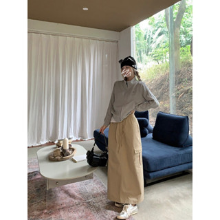 American Vintage Sweater Coat Lazy Work Dress Half Dress Split Casual Long Dress Two Piece Set