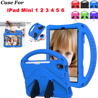 For iPad Mini 1 2 3 4 5 6 Great Flying Man Kids Friendly Handle Stand Case Safe Foam EVA Shockproof Cover Anti-fall