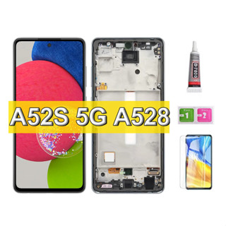 หน้าจอสัมผัส LCD พร้อมกรอบ สําหรับ Samsung A52S 5G A528B A528N