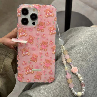 เคสโทรศัพท์มือถือ กันกระแทก ลายน่ารัก สีชมพู สําหรับ iPhone 11 12 12pro 12promax 13 13promax 14 14pro 14promax