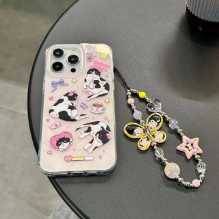 เคสโทรศัพท์มือถือ ลายผีเสื้อ พร้อมสายโซ่คล้อง สําหรับ iPhone 11 12 12pro 12promax 13 13pro 13promax 14 14pro 14promax