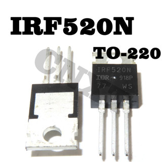 10ชิ้นใหม่ IRF520N IRF520 100V 9.7A TO-220 หลอดเอฟเฟกต์สนาม ic