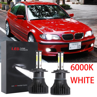 ชุดหลอดไฟหน้ารถยนต์ LED 6000K สีขาว สําหรับ BMW 3-Series (E46) ปี 1998-2005 LHL CG X15 1 คู่