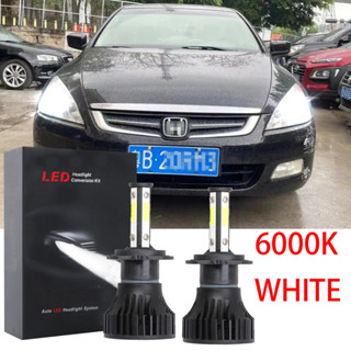 ชุดหลอดไฟหน้า LED 6000K สีขาว สําหรับ Honda Accord(SDA) 2002 2003 2004-2007 LHL CG X15 1 คู่