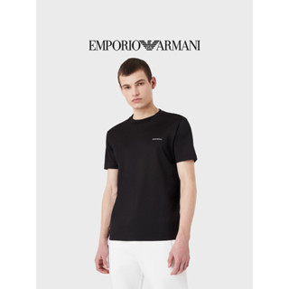 Armani เสื้อยืดคอกลม แขนสั้น พิมพ์ลายโลโก้ตัวอักษร น้ําหนักเบา สําหรับผู้ชาย