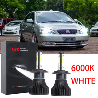 ชุดหลอดไฟหน้า LED 6000K LHL CG X15 สีขาว สําหรับ Toyota Altis E120 2000-2006 1 คู่